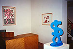 Vue in situ Exposition Keith Haring - 12 sculptures / 4 juin  23 juillet 1999 / Galerie Jérôme de Noirmont.
