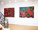 Vue in situ Exposition A.R. Penck - Sur les méthodes de la peinture / 17 novembre  13 janvier 2000 / Galerie Jérôme de Noirmont.